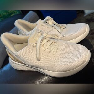 Kizik Athens slip in sneaker, Women's Cream Pink Athletic Shoes W 8